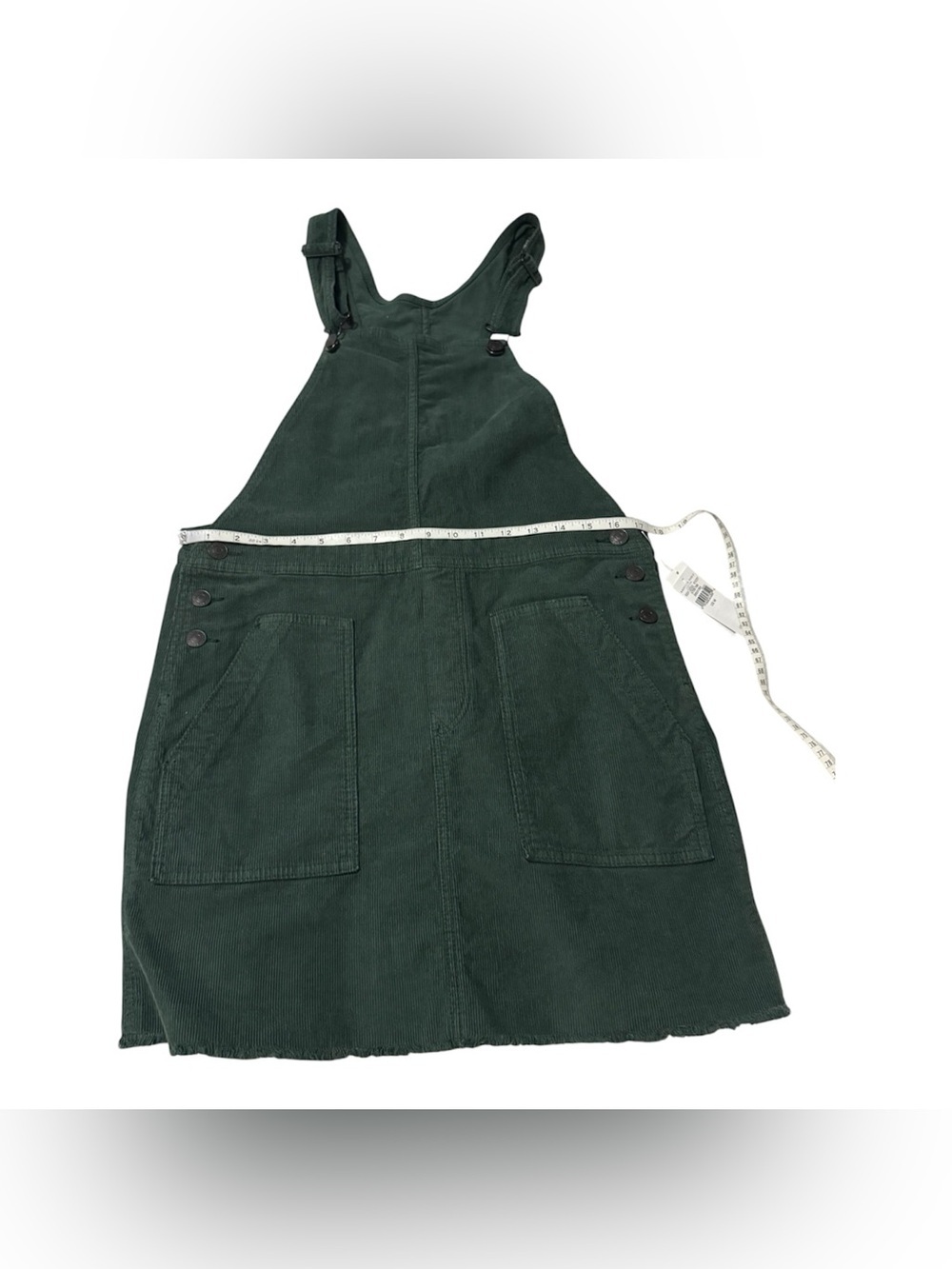 NWT American Eagle Corduroy Overall Dress Green Medium - Picture 3 of 8